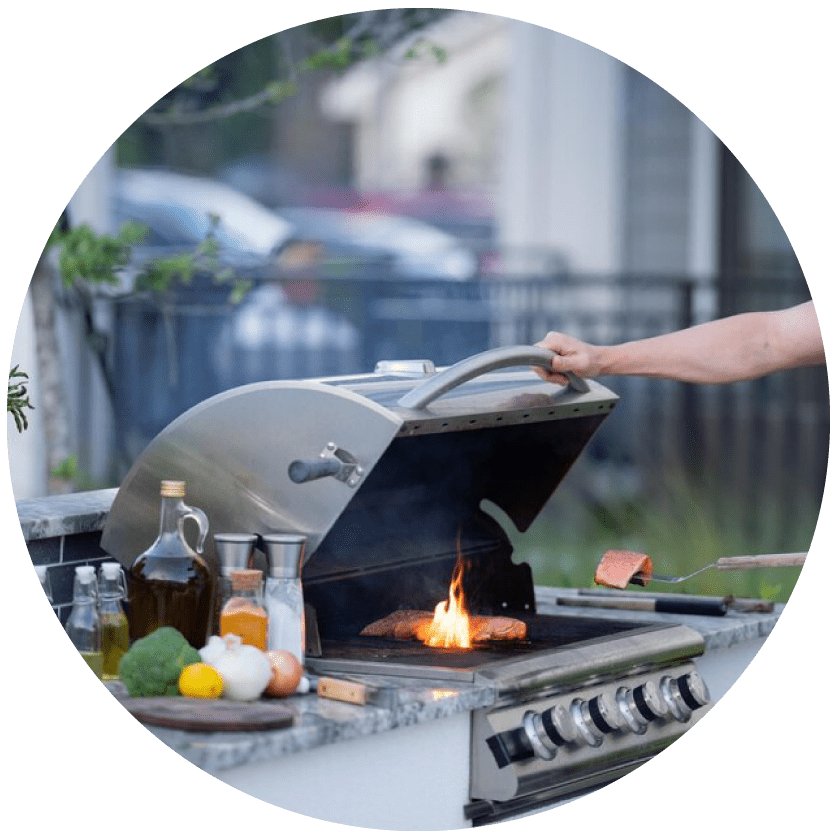 bbq grill lighted